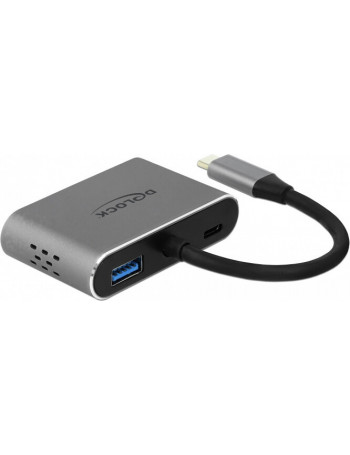 DeLOCK 64074 hub de interface USB 3.2 Gen 1 (3.1 Gen 1) Type-C Cinzento