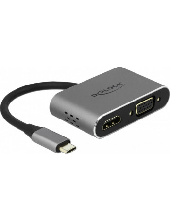 DeLOCK 64074 hub de interface USB 3.2 Gen 1 (3.1 Gen 1) Type-C Cinzento