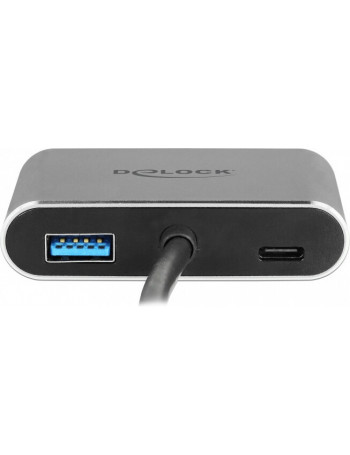 DeLOCK 64074 hub de interface USB 3.2 Gen 1 (3.1 Gen 1) Type-C Cinzento