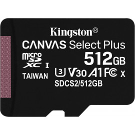 Kingston Technology Canvas Select Plus cartão de memória 512 GB SDXC UHS-I Classe 10