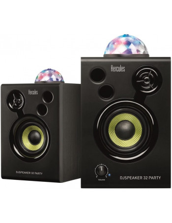 Hercules DJ Speaker 32 Party Preto Com fios 30 W