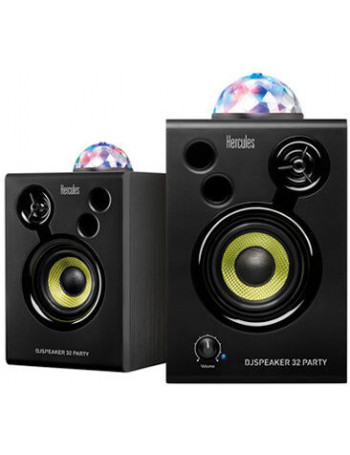 Hercules DJ Speaker 32 Party Preto Com fios 30 W