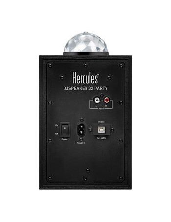 Hercules DJ Speaker 32 Party Preto Com fios 30 W