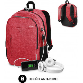 SUBBLIM SUB-BP-1UL0002 mochila Vermelho Oxford