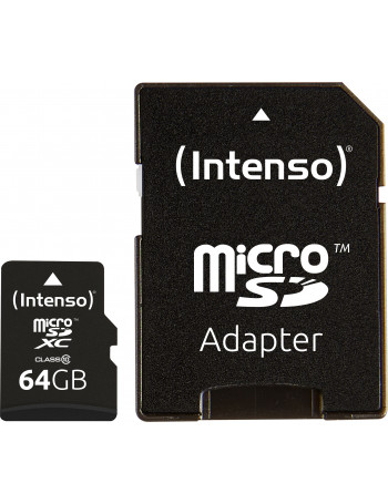 Intenso 64GB MicroSDHC cartão de memória MicroSDXC Classe 10