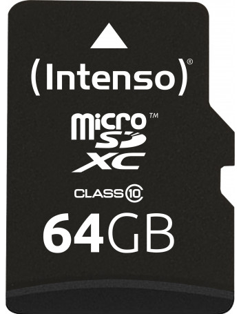Intenso 64GB MicroSDHC cartão de memória MicroSDXC Classe 10