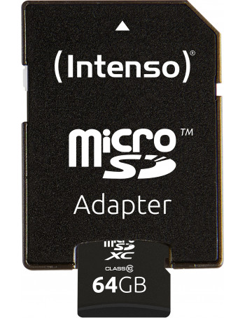 Intenso 64GB MicroSDHC cartão de memória MicroSDXC Classe 10