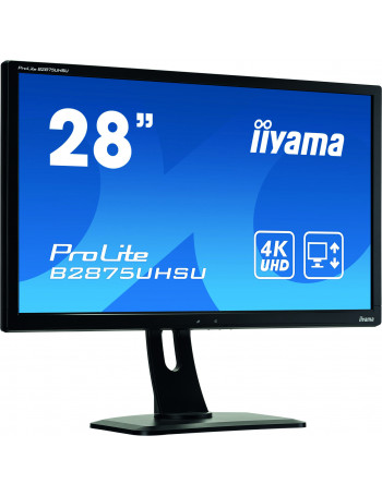 iiyama ProLite B2875UHSU-B1 monitor de ecrã 71,1 cm (28") 3840 x 2160 pixels 4K Ultra HD LED Preto
