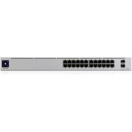Ubiquiti Networks UniFi Pro 24-Port PoE Gerido L2 L3 Gigabit Ethernet (10 100 1000) Power over Ethernet (PoE) 1U Prateado