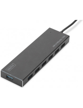 Digitus DA-70241-1 hub de interface USB 3.2 Gen 1 (3.1 Gen 1) Type-A 5000 Mbit s Cinzento