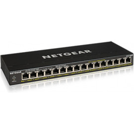 Netgear GS316PP Não-gerido Gigabit Ethernet (10 100 1000) Power over Ethernet (PoE) Preto