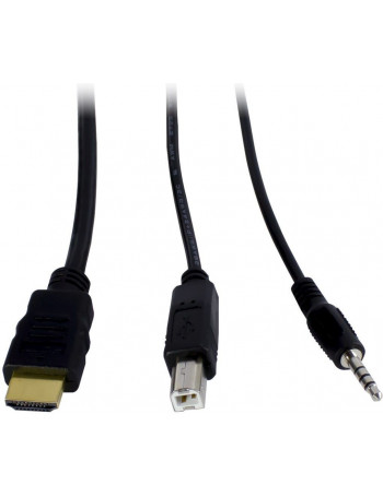 Inter-Tech AS-22HA HDMI chaveador KVM Preto