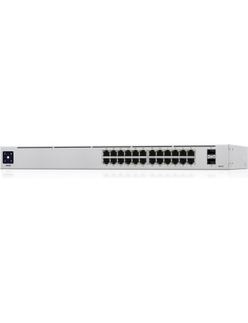 Ubiquiti Networks UniFi 24-Port PoE Gerido L2 L3 Gigabit Ethernet (10 100 1000) Power over Ethernet (PoE) 1U Prateado
