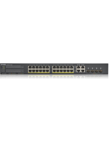 Zyxel GS1920-24HPV2 Gerido Gigabit Ethernet (10 100 1000) Power over Ethernet (PoE) Preto