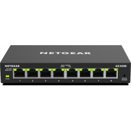 Netgear GS308E Gerido Gigabit Ethernet (10 100 1000) Preto