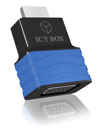 ICY BOX HDMI - VGA, M F Preto, Azul