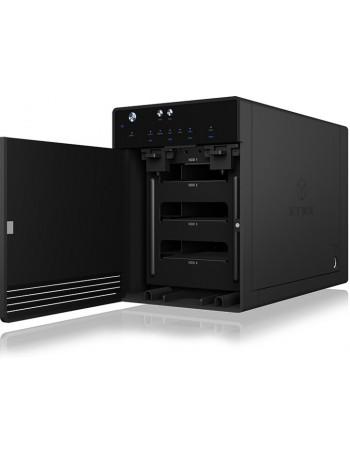 ICY BOX IB-3740-C31 Compartimento HDD SSD Preto 2.5 3.5"