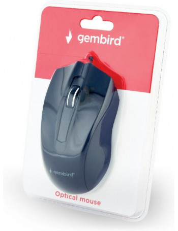 Gembird MUS-3B-01 rato Ambidestro USB Type-A Ótico 1000 DPI