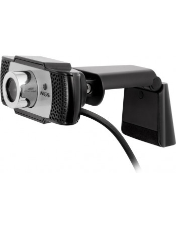 NGS XpressCam720 webcam 1280 x 720 pixels USB 2.0 Preto, Cinzento, Prateado