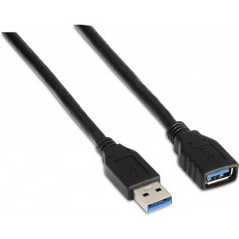 AISENS A105-0042 cabo USB 2 m USB 3.2 Gen 1 (3.1 Gen 1) USB A Preto