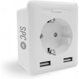 SPC CLEVER PLUG USB tomada inteligente 2300 W Branco