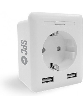SPC CLEVER PLUG USB tomada inteligente 2300 W Branco