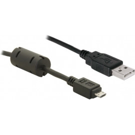 DeLOCK USB 2.0 Cable - 1.0m cabo USB 1 m USB A Micro-USB B Preto