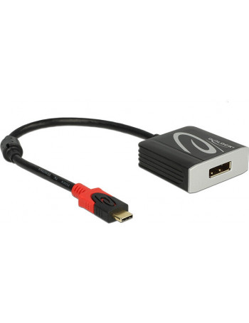 DeLOCK 63312 cable gender changer USB Type-C Displayport Preto