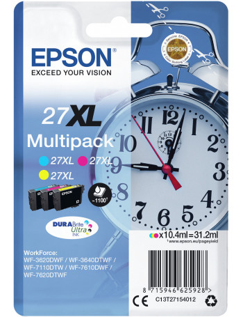 Epson Alarm clock C13T27154022 tinteiro 1 unidade(s) Original Rendimento alto (XL) Ciano, Magenta, Amarelo