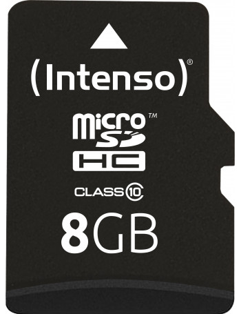 Intenso 8GB MicroSDHC cartão de memória Classe 10