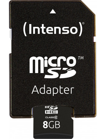 Intenso 8GB MicroSDHC cartão de memória Classe 10