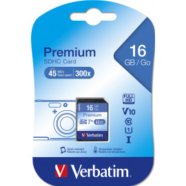 Verbatim Premium cartão de memória 16 GB SDHC Classe 10