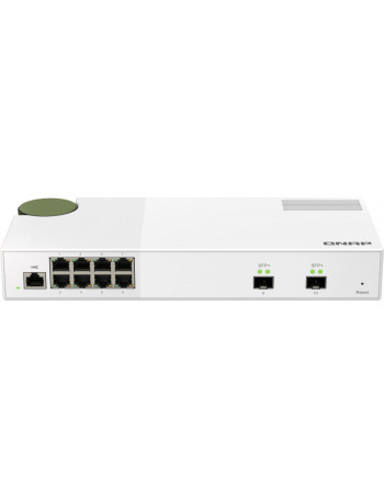 QNAP QSW-M2108-2S switch de rede Gerido Cinzento