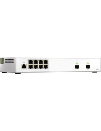 QNAP QSW-M2108-2S switch de rede Gerido Cinzento