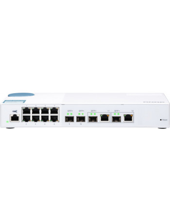 QNAP QSW-M408-2C switch de rede Gerido L2 10G Ethernet (100 1000 10000) Branco