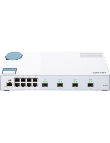 QNAP QSW-M408S switch de rede Gerido L2 Gigabit Ethernet (10 100 1000) Branco