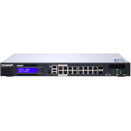 QNAP QGD-1600P Gerido Gigabit Ethernet (10 100 1000) Power over Ethernet (PoE) Preto, Cinzento