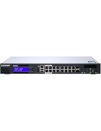 QNAP QGD-1600P Gerido Gigabit Ethernet (10 100 1000) Power over Ethernet (PoE) Preto, Cinzento