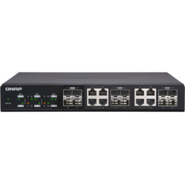 QNAP QSW-1208-8C switch de rede Não-gerido Nenhum Preto