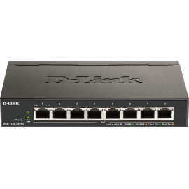 D-Link DGS-1100-08PV2 switch de rede Gerido L2 L3 Gigabit Ethernet (10 100 1000) Power over Ethernet (PoE) Preto