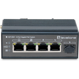 LevelOne IGP-0501 switch de rede Gigabit Ethernet (10 100 1000) Power over Ethernet (PoE) Preto