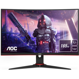 AOC C24G2AE BK monitor de ecrã 59,9 cm (23.6") 1920 x 1080 pixels Full HD LED Preto, Vermelho