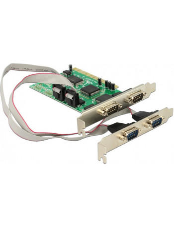 DeLOCK PCI Card 4x Serial placa adaptador de interface