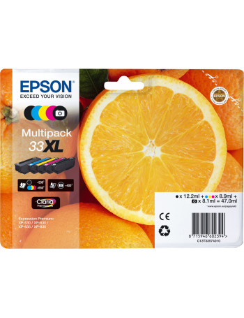 Epson Oranges C13T33574011 tinteiro 1 unidade(s) Original Rendimento alto (XL) Preto, Ciano, Magenta, Foto preto, Amarelo