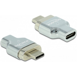 DeLOCK 66433 adaptador para cabos Thunderbolt 3  USB C Prateado