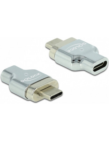 DeLOCK 66433 adaptador para cabos Thunderbolt 3  USB C Prateado