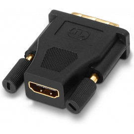 AISENS A118-0091 adaptador para cabos DVI 24+1 HDMI A Preto