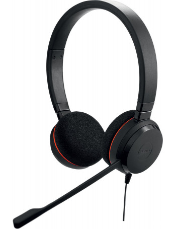 Jabra Evolve 20 UC Stereo Auscultadores Fita de cabeça USB Type-A Preto