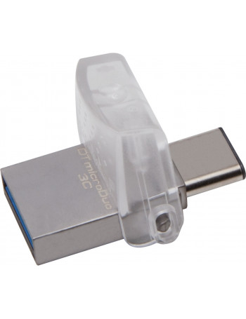 Kingston Technology DataTraveler microDuo 3C 64GB unidade de memória USB USB Type-A   USB Type-C 3.2 Gen 1 (3.1 Gen 1) Preto