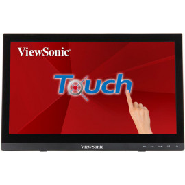 Viewsonic TD1630-3 ecrã tátil 39,6 cm (15.6") 1366 x 768 pixels Multitoque Multi-utilizador Preto